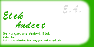 elek andert business card